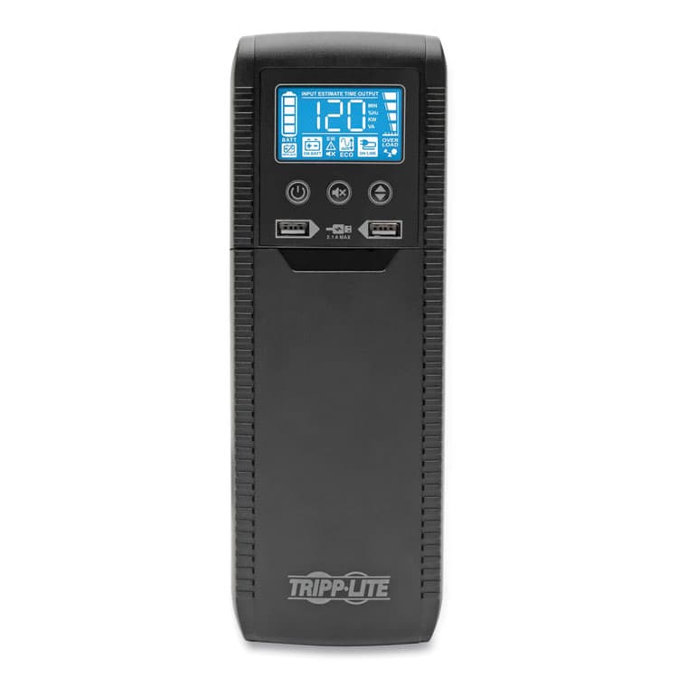 EATON CORPORATION ECO Series Desktop UPS Systems with USB Monitoring, 8 Outlets, 1,000 VA, 316 J (TRPECO1000LCD) thumbnail 3