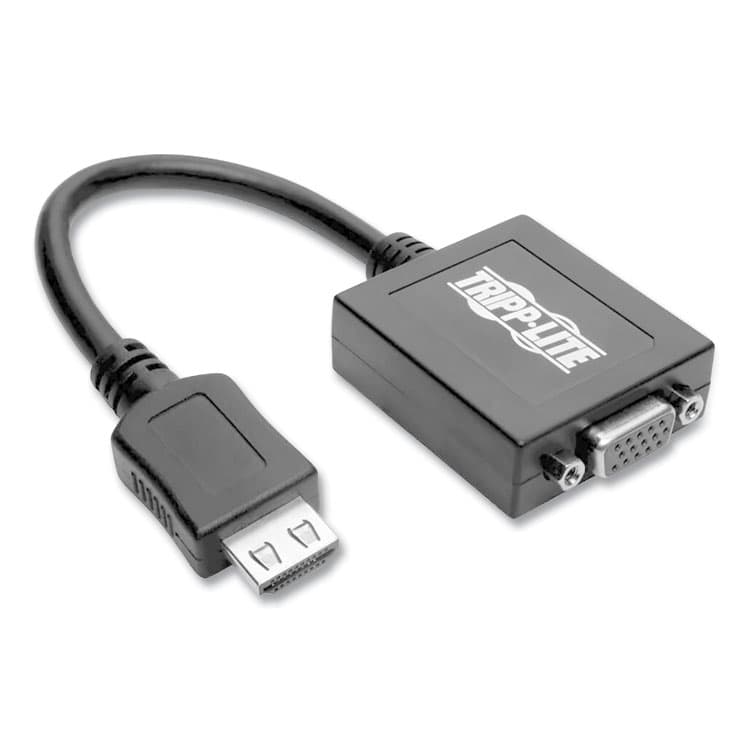 EATON CORPORATION HDMI to VGA with Audio Converter Cable, 6", Black (TRPP13106N)