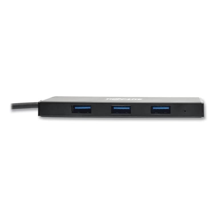 EATON CORPORATION Ultra-Slim Portable USB 3.0 SuperSpeed Hub, 4 Ports, Black (TRPU360004SLIM) thumbnail 3