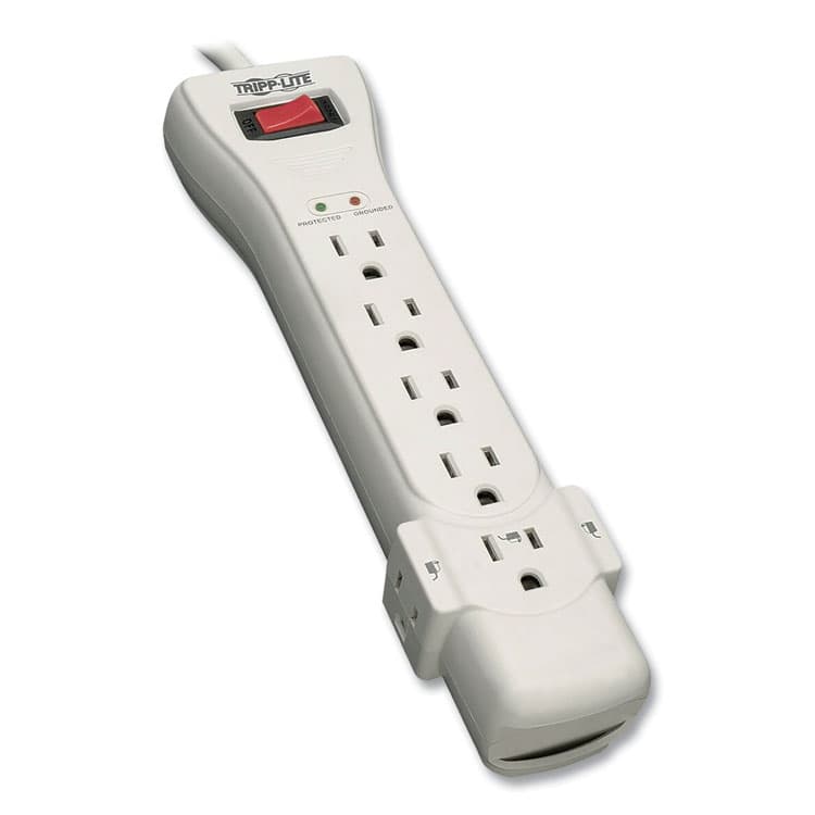 EATON CORPORATION Protect It! Surge Suppressor, 7 AC Outlets, 7 ft Cord, 2,160 J, Light Gray (TRPSUPER7)