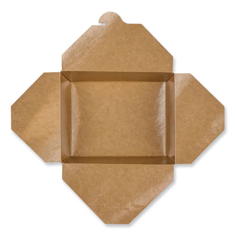 GEN Reclosable Kraft Take-Out Box, 48 oz, 6.93 x 5.62 x 2.4, Brown, Paper, 300/Carton (GENPAPERBOX8) thumbnail 4