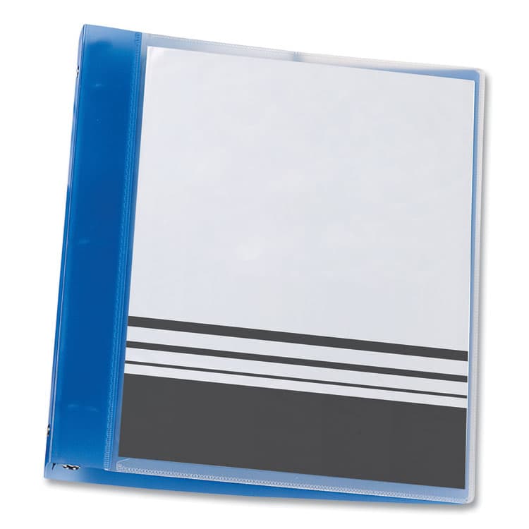 AVERY PRODUCTS CORPORATION Flexible View Binder with Round Rings, 3 Rings, 1" Capacity, 11 x 8.5, Blue (AVE17675)