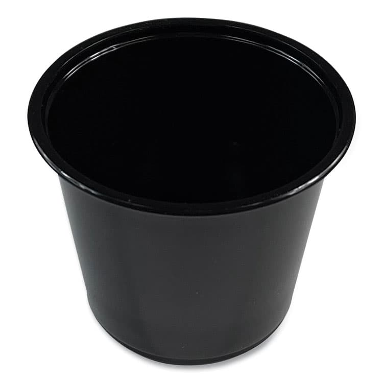 BOARDWALK Souffle/Portion Cups, 5.5 oz, Plastic, Black, 2,500/Carton (BWKPRTN55BL) thumbnail 2
