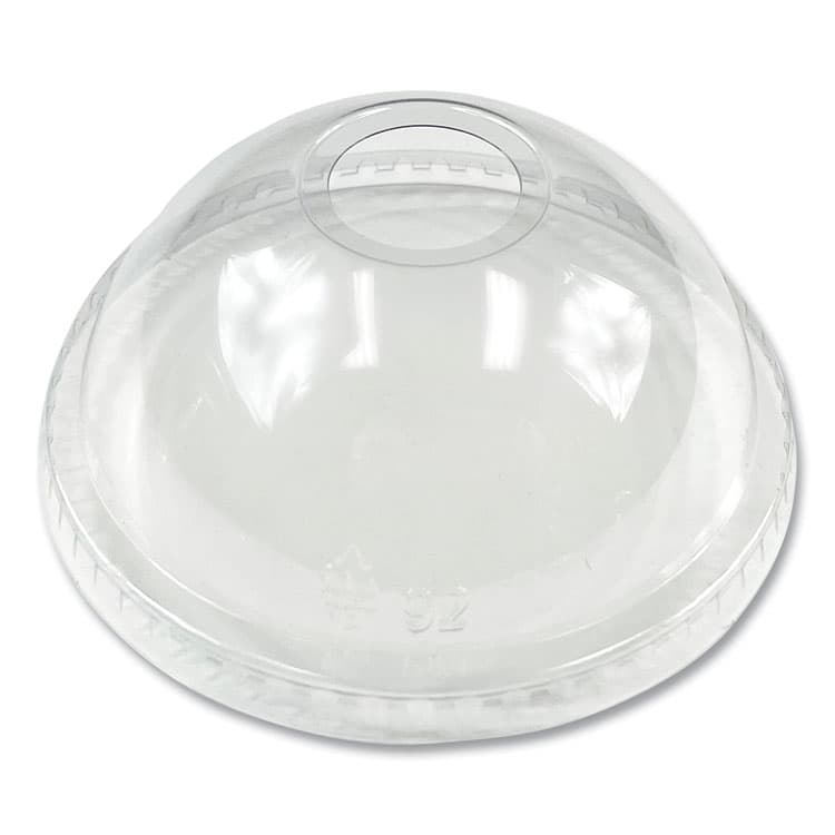 BOARDWALK PET Cold Cup Dome Lids, Fits 9 oz Squat/12 oz Cold Cups, Plastic, Clear, 1,000/Carton (BWKPET912DOME)