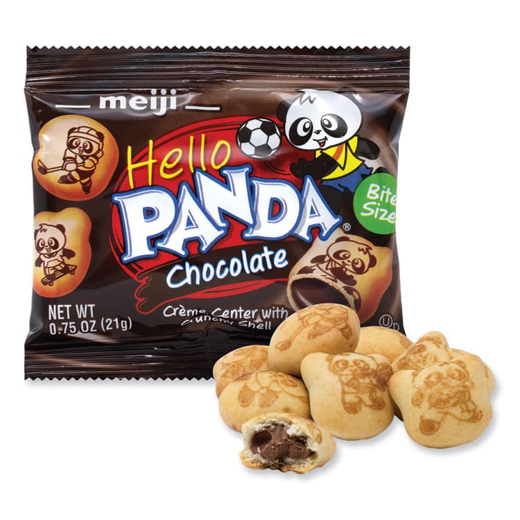 MEIJI AMERICA . Hello Panda Chocolate Creme Filled Cookies, 0.75 oz Bag, 30 Bags/Carton (GRR22002038) thumbnail 4
