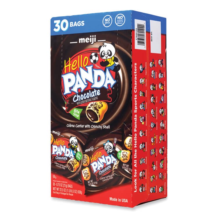 MEIJI AMERICA . Hello Panda Chocolate Creme Filled Cookies, 0.75 oz Bag, 30 Bags/Carton (GRR22002038) thumbnail 2