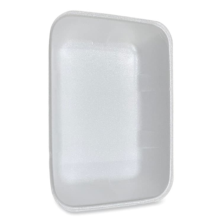 GEN Meat Trays, #20K, 12 x 8.7 x 2.45, White, Foam, 125/Carton (GEN20KWH)