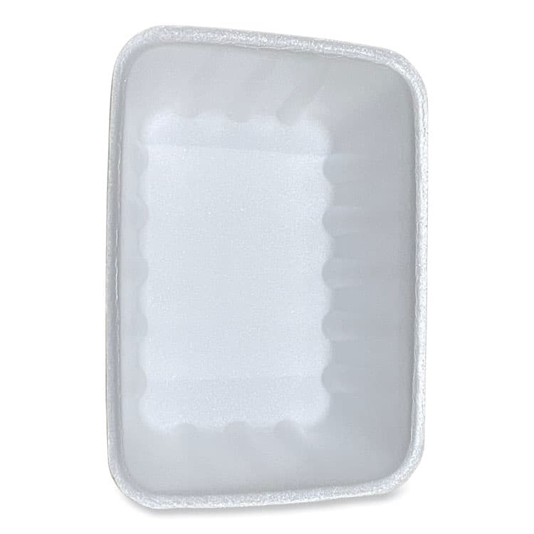 GEN Meat Trays, #42K, 8.75 x 6.32 x 2.25, White, Foam, 252/Carton (GEN42WH)