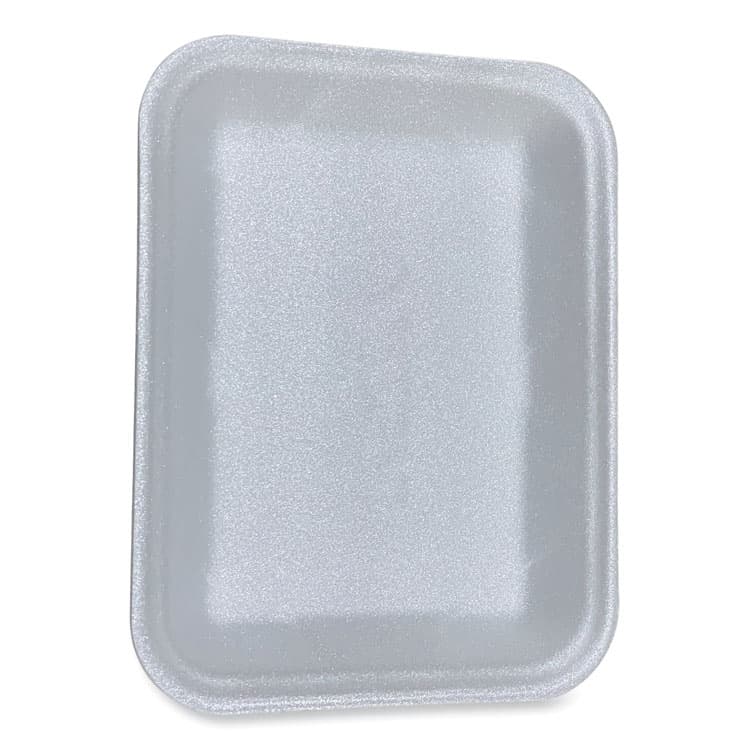 GEN Meat Trays, #4D, 9.47 x 7.12 x 1.32, White, Foam, 500/Carton (GEN4DWH)