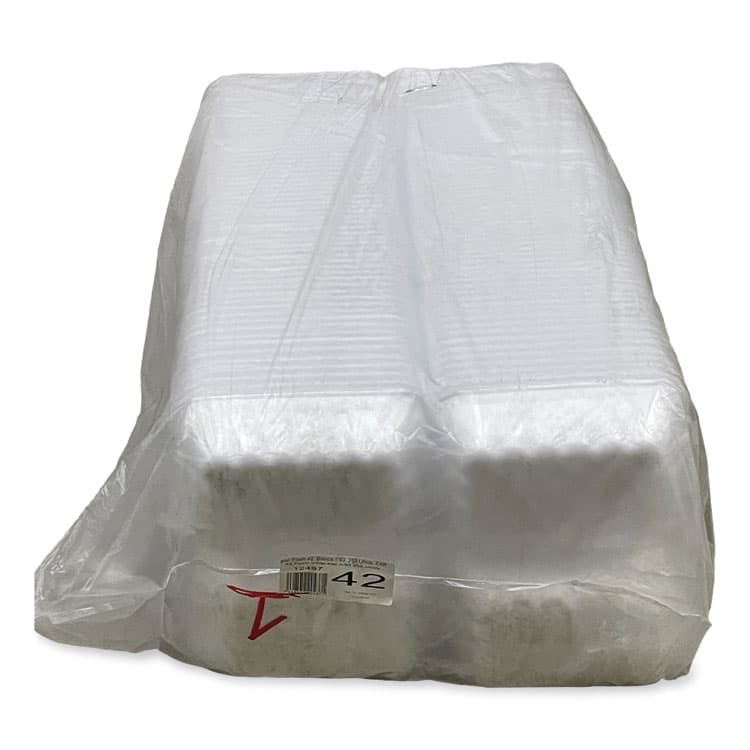 GEN Meat Trays, #42K, 8.75 x 6.32 x 2.25, White, Foam, 252/Carton (GEN42WH) thumbnail 2