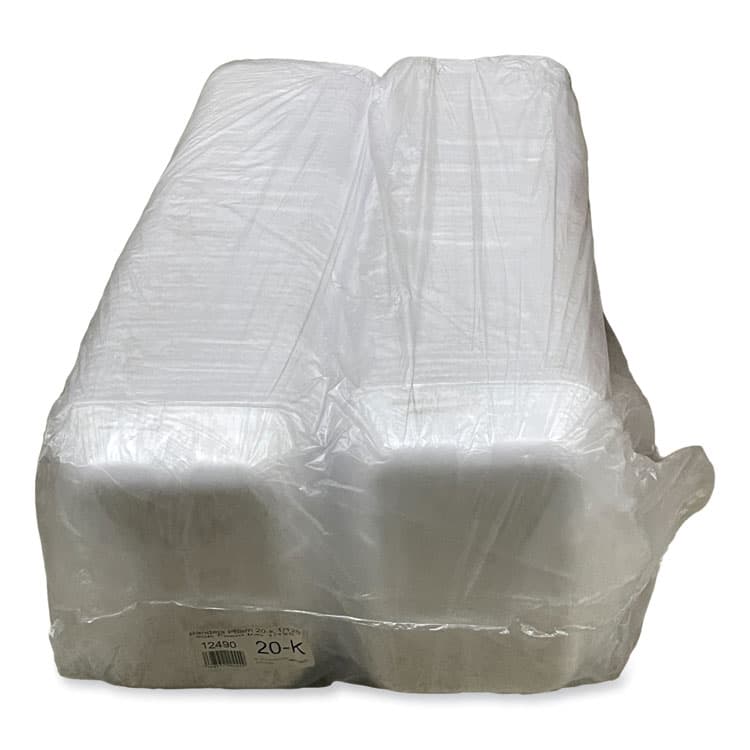 GEN Meat Trays, #20K, 12 x 8.7 x 2.45, White, Foam, 125/Carton (GEN20KWH) thumbnail 2