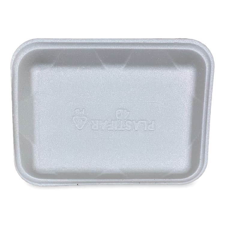GEN Meat Trays, #4D, 9.47 x 7.12 x 1.32, White, Foam, 500/Carton (GEN4DWH) thumbnail 3