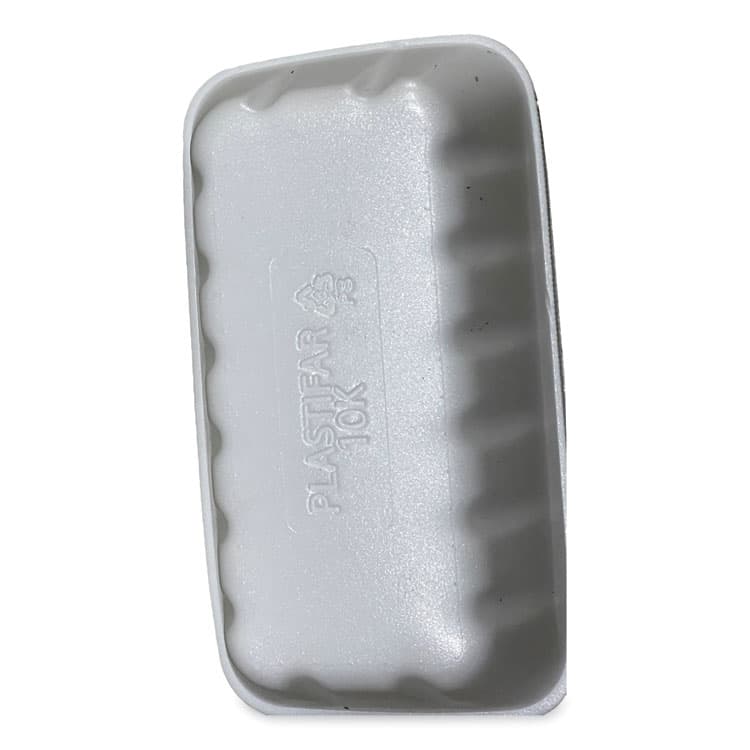 GEN Meat Trays, #10K, 10.75 x 5.95 x 1.87, White, Foam, 250/Carton (GEN10KWH) thumbnail 4