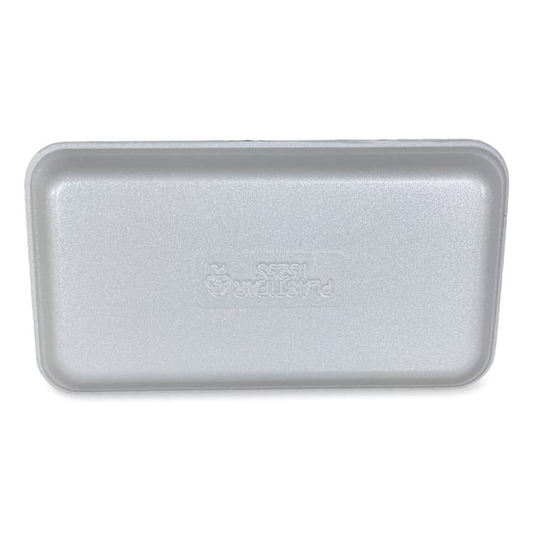 GEN Meat Trays, #1525, 14.5 x 8 x 0.75, White, Foam, 250/Carton (GEN1525WH) thumbnail 4