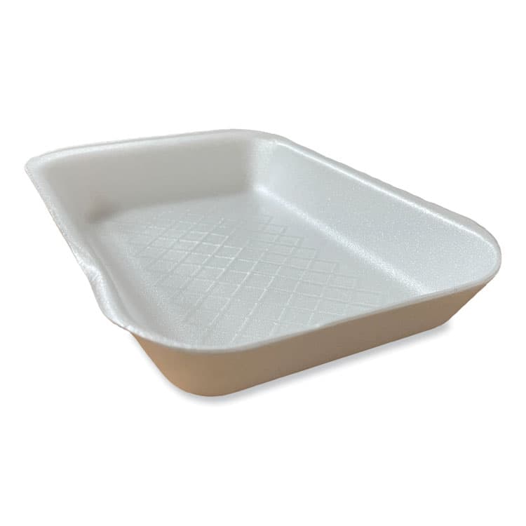 GEN Meat Trays, #2D, 8.56 x 6.1 x 1.2, White, Foam, 500/Carton (GEN2DWH) thumbnail 4