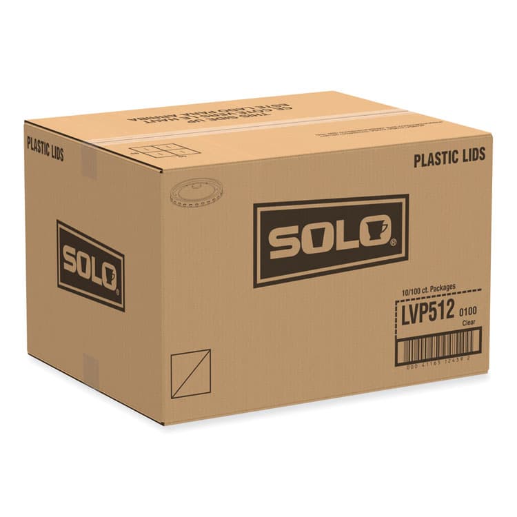 DART Polypropylene Vented Food Container Lids for 12 oz Food Containers, Clear, Plastic, 1,000/Carton (SCCLVP5120100) thumbnail 3