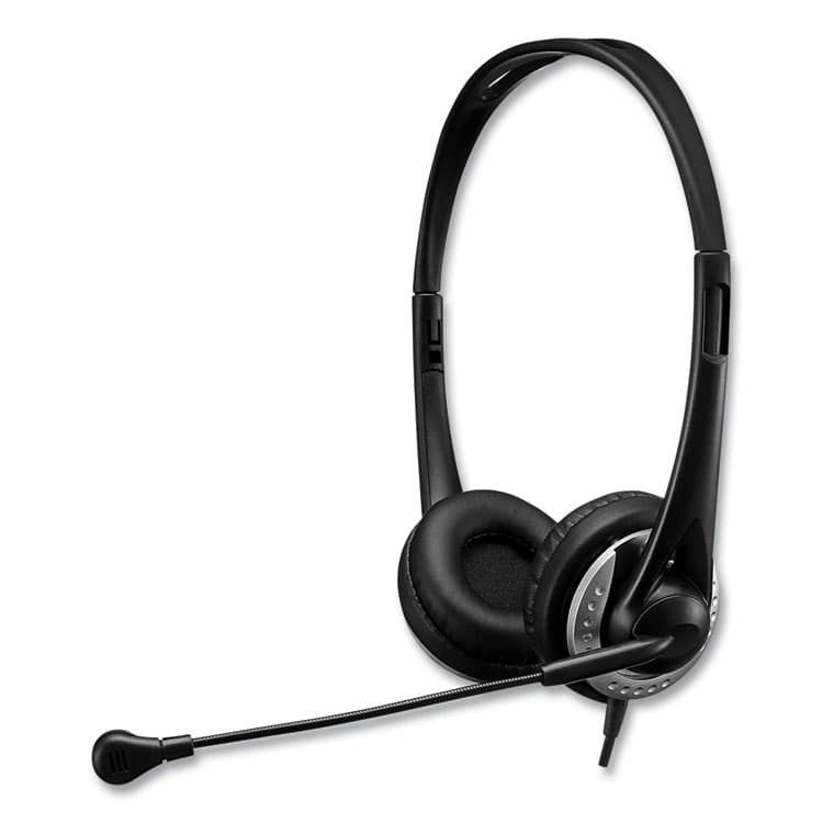ADESSO Xtream P2 Binaural Over The Head Headset with Microphone, Black (ADEXTREAMP2)