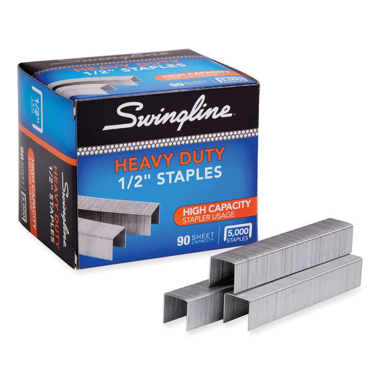 ACCO BRANDS, . S.F. 39 Heavy-Duty Staples, 0.5" Leg, 0.5" Crown, Steel, 5,000/Box (SWI79392) thumbnail 4