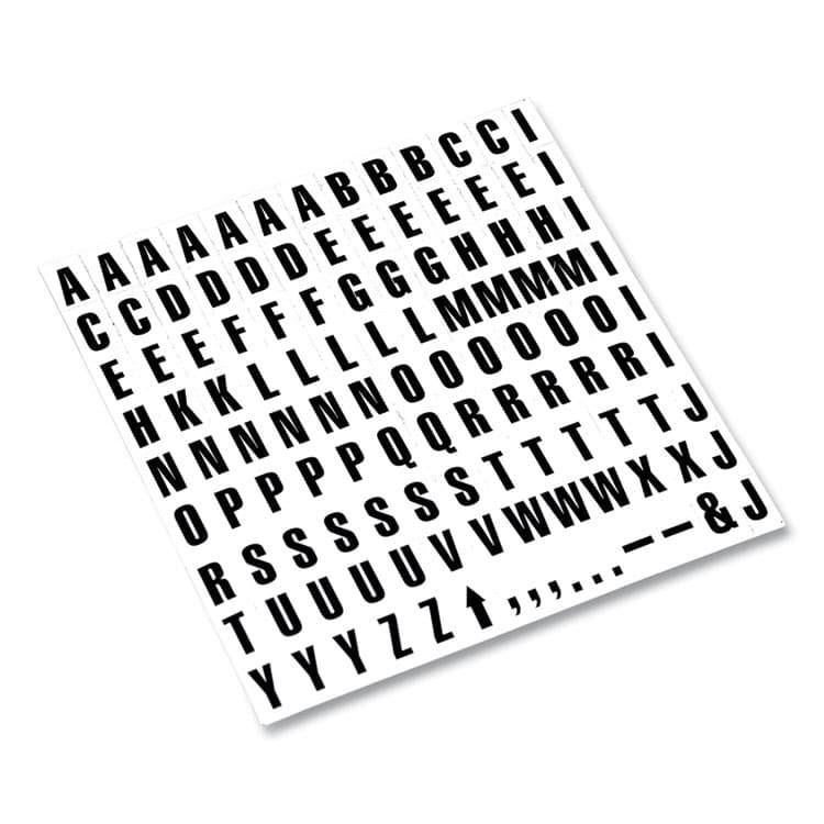 BI-SILQUE VISUAL COMMUNICATION PRODUCTS Heavy-Duty Board Magnets, Letters, 0.75" Tall, Black Characters, White Background, 120 Pieces (BVCKT2220) thumbnail 3