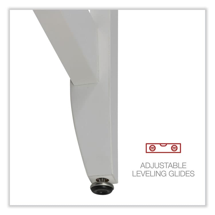 ALERA Farmhouse Writing Desk, 47.24" x 23.62" x 29.53", Gray (ALEWSF4824GY) thumbnail 3