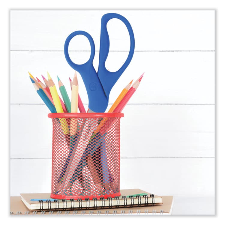 ACME UNITED CORPORATION Preferred Line Stainless Steel Scissors, 8" Long, 3.5" Cut Length, Offset Blue Handle (ACM43218) thumbnail 3