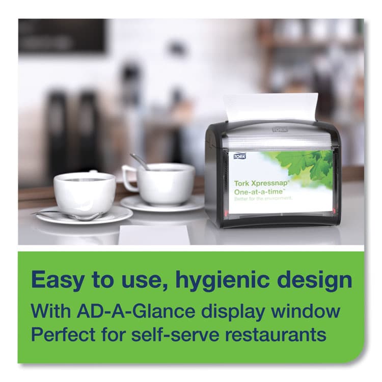 ESSITY Xpressnap Tabletop Napkin Dispenser, 7.9 x 5.6 x 7.9, Black (TRK6232100) thumbnail 3