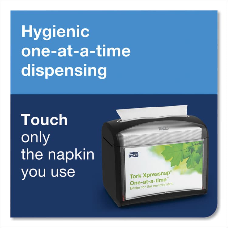 ESSITY Xpressnap Tabletop Napkin Dispenser, 7.9 x 5.6 x 7.9, Black (TRK6232100) thumbnail 4