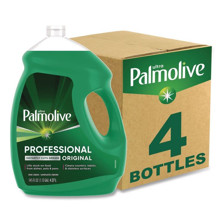 COLGATE PALMOLIVE, IPD. Professional Dishwashing Liquid, Fresh Scent, 145 oz Bottle, 4/Carton (CPC61034142CT)