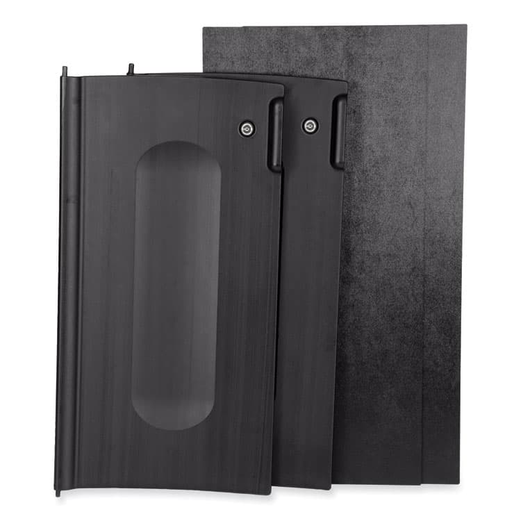 RUBBERMAID COMMERCIAL PROD. Executive Janitorial Cleaning Cart Locking Cabinet Door Kit, Black (RCP1995833)