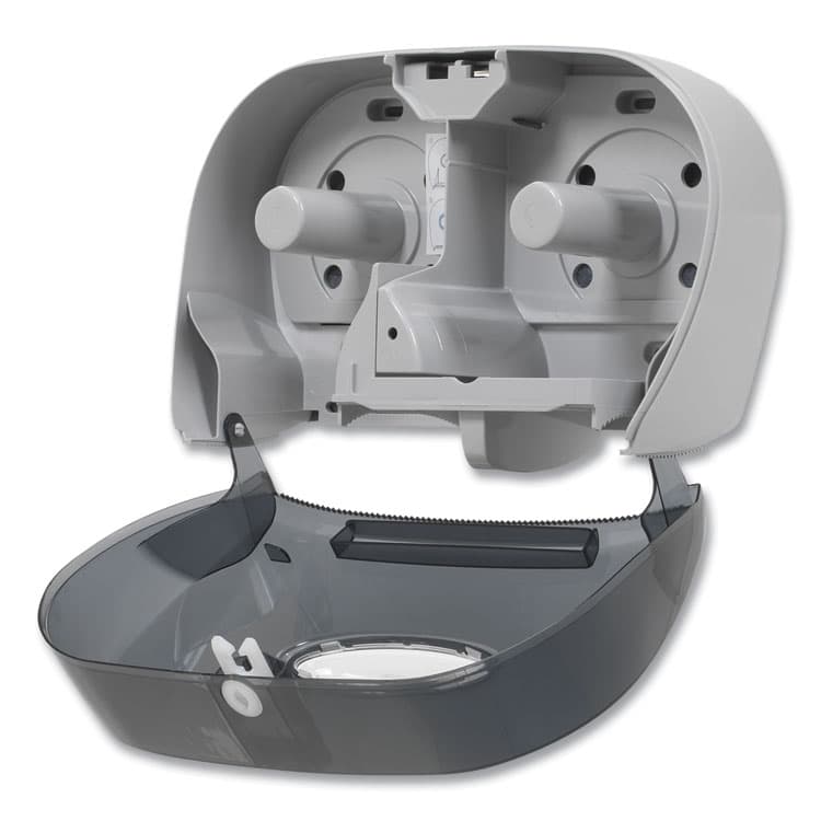 GEORGIA PACIFIC Two-Roll Bathroom Tissue Dispenser, 13.56 x 5.75 x 8.63, Smoke (GPC59206) thumbnail 2