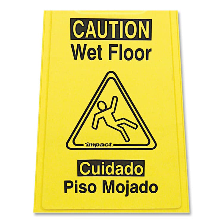 IMPACT PRODUCTS, LLC Bilingual Yellow Wet Floor Sign, 12.05 x 1.55 x 24.3 (IMP9152W) thumbnail 4
