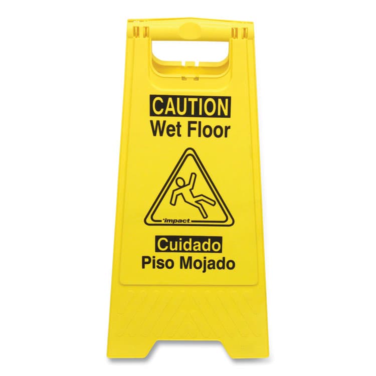 IMPACT PRODUCTS, LLC Bilingual Yellow Wet Floor Sign, 12.05 x 1.55 x 24.3 (IMP9152W)