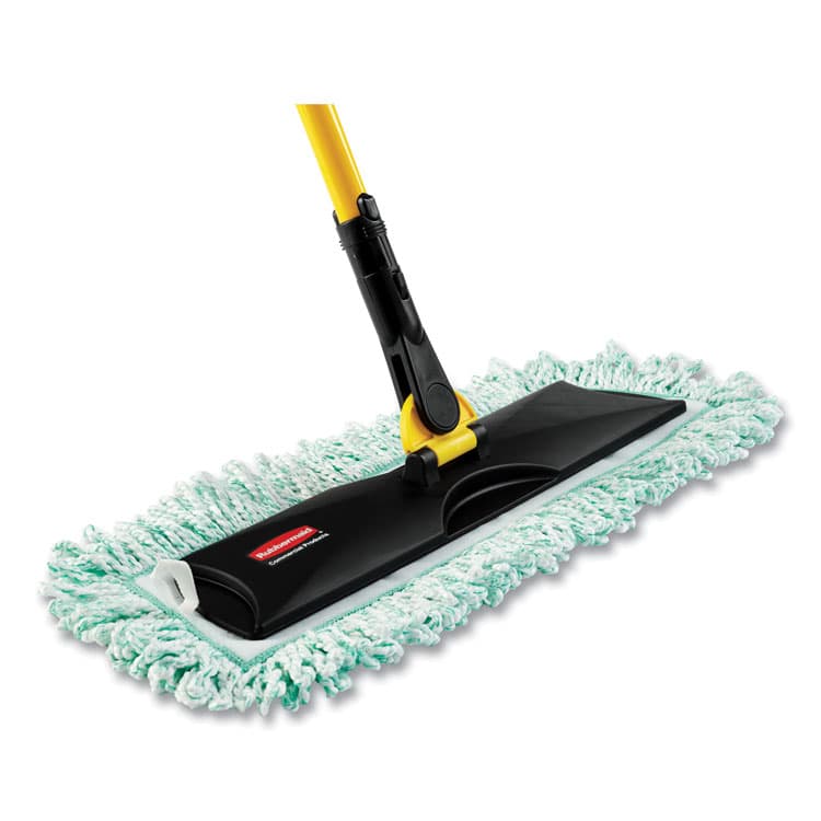RUBBERMAID COMMERCIAL PROD. HYGEN Dry Dusting Mop Heads with Fringe, 36", Microfiber, Green (RCPQ438) thumbnail 4