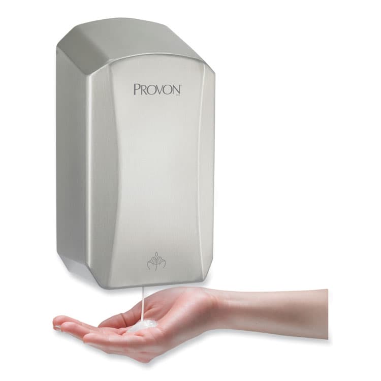 GO-JO INDUSTRIES LTX Behavioral Health Dispenser, 1,200 mL, 6.54 x 4.1 x 11.22, Stainless Steel (GOJ192701) thumbnail 3