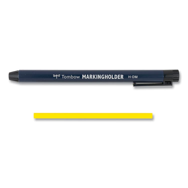 AMERICAN TOMBOW . Wax-Based Marking Pencil, Twist-Advance, 4.4 mm, Yellow Marks, Navy Blue Barrel, 10/Box (TOM51534) thumbnail 4
