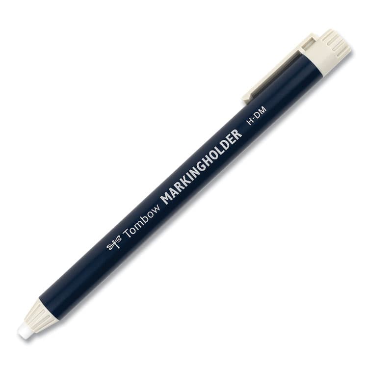 AMERICAN TOMBOW . Wax-Based Marking Pencil, Twist-Advance, 4.4 mm, White Marks, Navy Blue Barrel, 10/Box (TOM51535) thumbnail 2