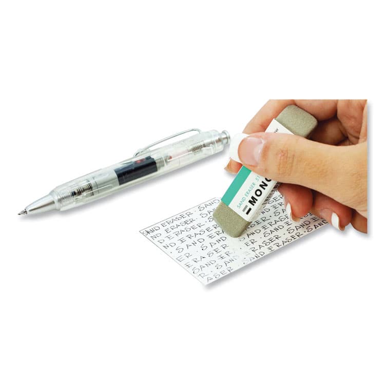 AMERICAN TOMBOW . Sand Eraser, For Pencil/Ink Marks, Rectangular Block, Small, White (TOM57304) thumbnail 2