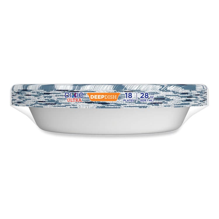 DIXIE FOOD SERVICE Deep Dish Paper Plate, 9.56" dia, Blue/Yellow, 18/Pack (DXE15951) thumbnail 3