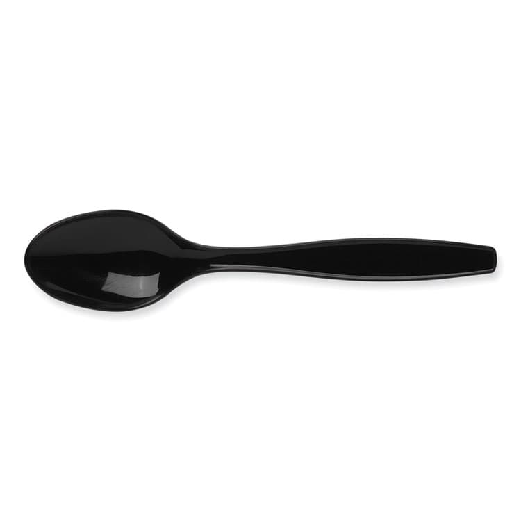 DIXIE FOOD SERVICE Individually Wrapped Heavyweight Spoons, Plastic, Black, 1,000/Carton (DXEPTH53C) thumbnail 2