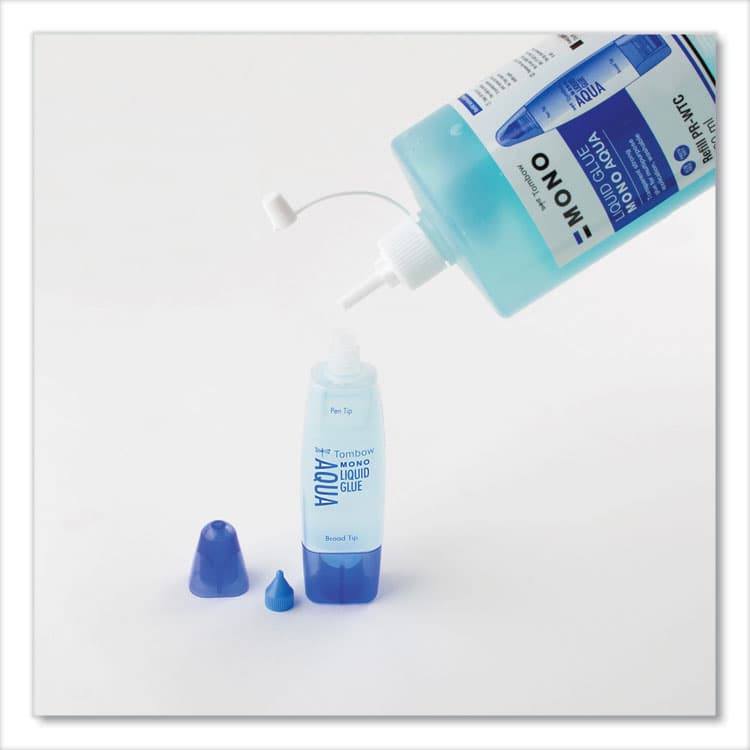 AMERICAN TOMBOW . Aqua Liquid Glue Refill, 500 mL, Dries Clear (TOM52181) thumbnail 3