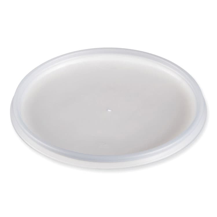 DART Plastic Lids for Foam Cups, Bowls and Containers, Vented, Fits 12 oz to 60 oz, Translucent, 100/Pack, 10 Packs/Carton (DCC32JLR)