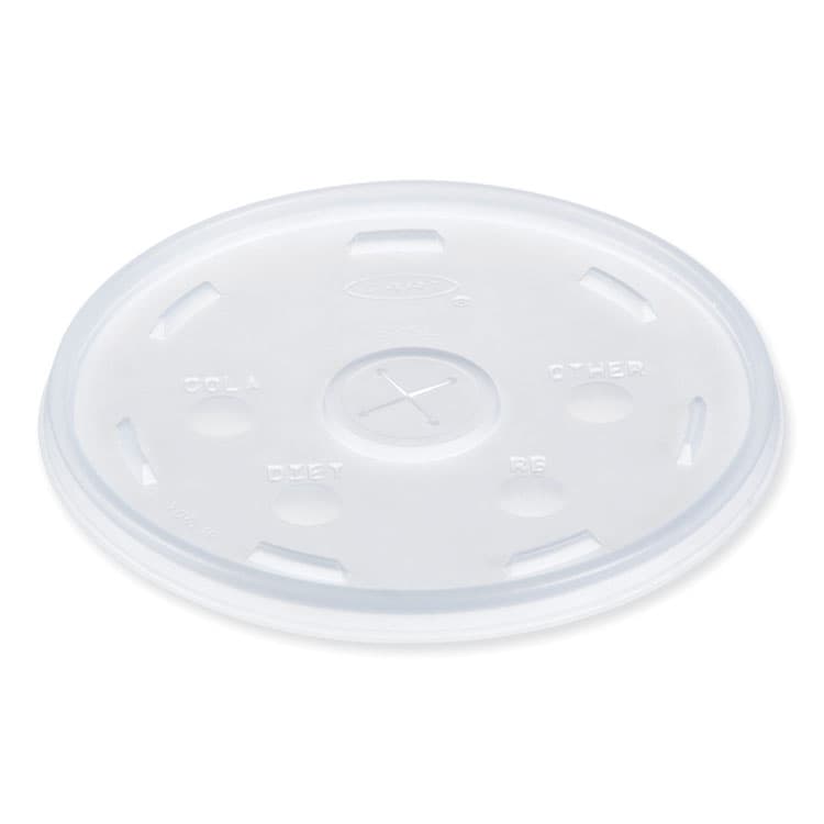 DART Lids for Foam Cups and Containers, Fits 32 oz/44 oz/60 oz Hot Cups, Plastic, Translucent, 1,000/Carton (DCC32SL1)