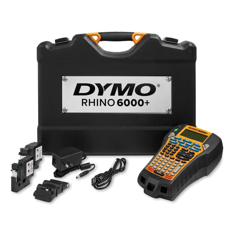 DYMO Rhino 6000+ Industrial Label Maker with Carry Case, 0.4"/s Print Speed, 5.4 x 2.5 x 9.7 (DYM2122499)