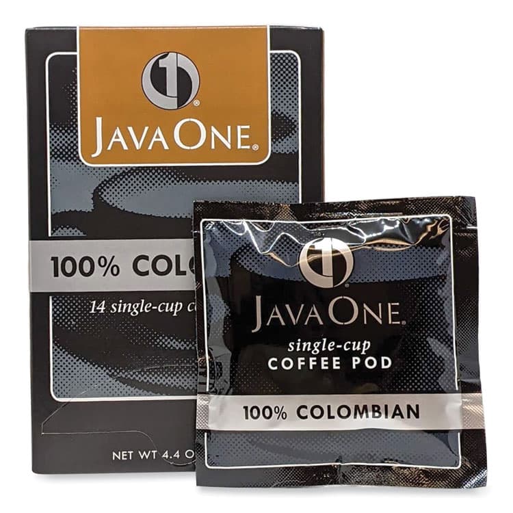 JAVA TRADING CO. Coffee Pods, Colombian Supremo, Single Cup, 14/Box (JAV30200)