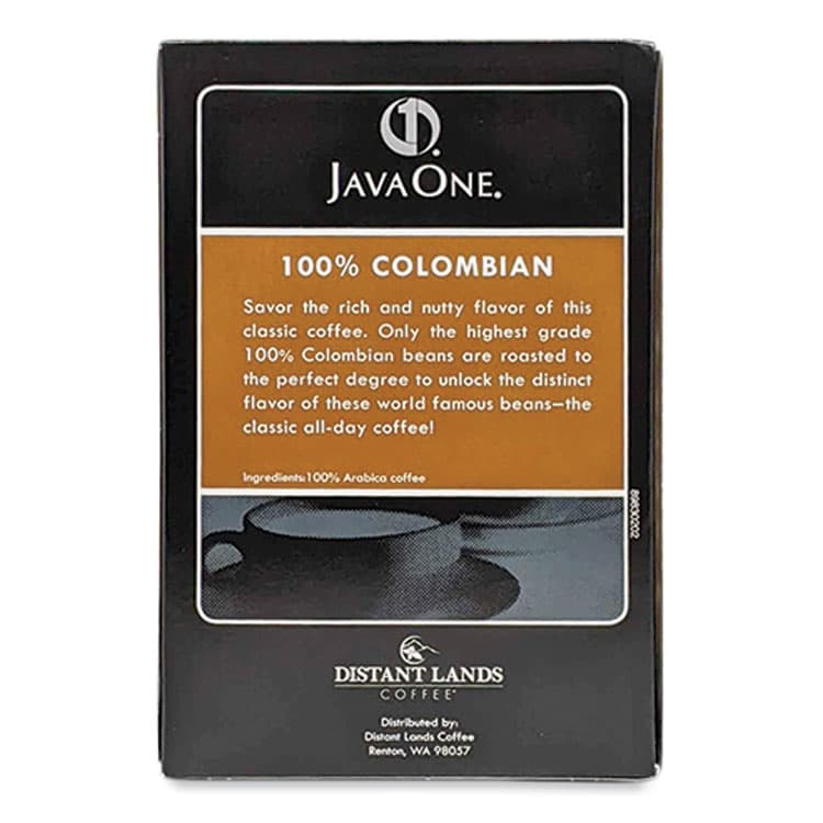 JAVA TRADING CO. Coffee Pods, Colombian Supremo, Single Cup, 14/Box (JAV30200) thumbnail 4