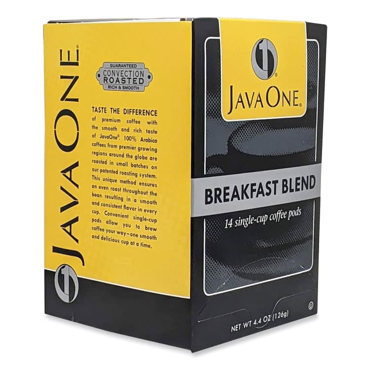 JAVA TRADING CO. Coffee Pods, Breakfast Blend, Single Cup, 14/Box (JAV30220) thumbnail 3