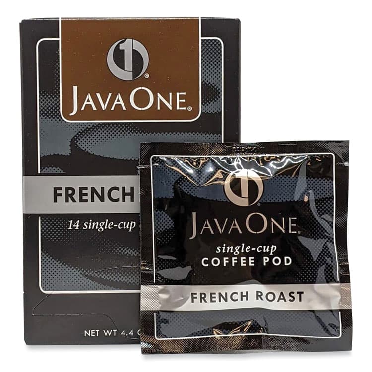 JAVA TRADING CO. Coffee Pods, French Roast, Single Cup, 14/Box (JAV30800)