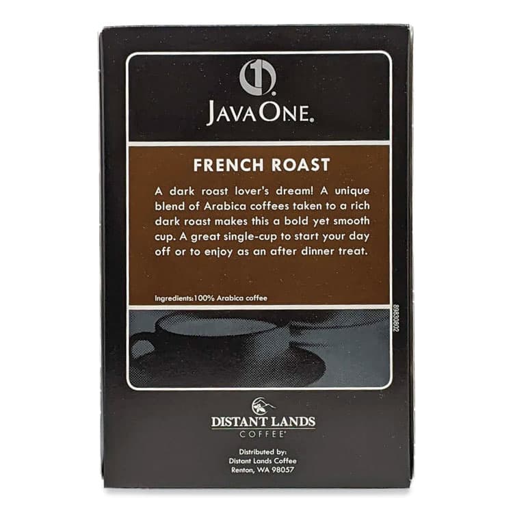 JAVA TRADING CO. Coffee Pods, French Roast, Single Cup, 14/Box (JAV30800) thumbnail 4