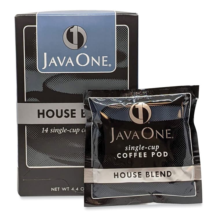 JAVA TRADING CO. Coffee Pods, House Blend, Single Cup, 14/Box (JAV40300)