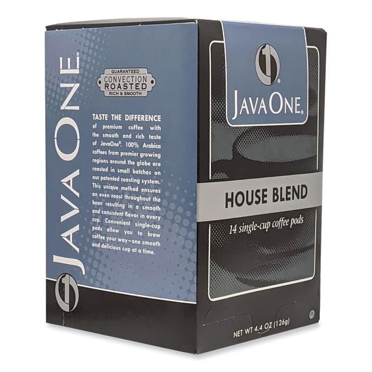 JAVA TRADING CO. Coffee Pods, House Blend, Single Cup, 14/Box (JAV40300) thumbnail 3